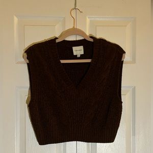 Brown Sweater Vest. Size M